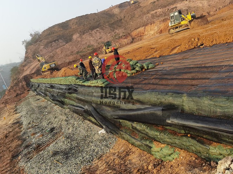 挡土墙生态袋护坡