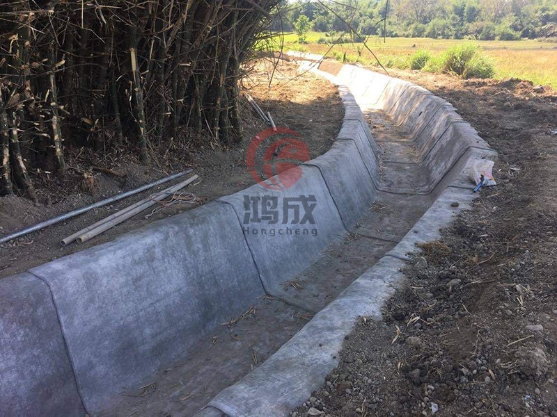 水泥毯水渠防渗护坡